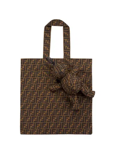 Fendi Logo-Print Tote Bag - Brown | Thumbnail 3 Fendi Logo-Print Tote Bag - Brown | Thumbnail 3
