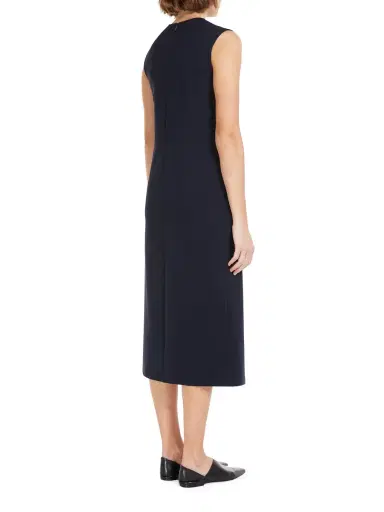 Max Mara Leisure Women's Jersey Sleeveless Midi-Dress - Navy | Thumbnail 2