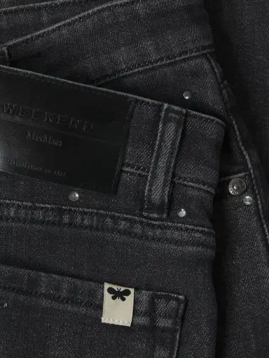 Weekend Max Mara Women's Crystal Embellished Skinny Jeans - Black | Thumbnail 5