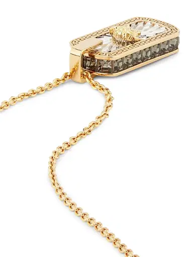 Versace Men's Medusa Goldtone Pendant Necklace - Gold Palladium Black | Thumbnail 4