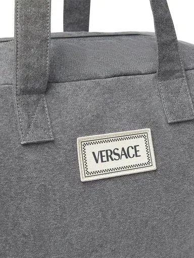 Versace Mommy Canvas Bag - Grey | Thumbnail 3