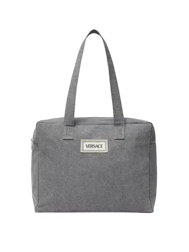 Versace Mommy Canvas Bag - Grey | Thumbnail 1
