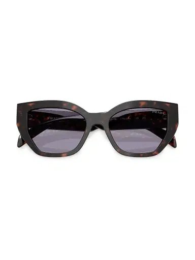 Prada Women's 53MM Cat-Eye Sunglasses - Light Grey Tortoise | Thumbnail 2