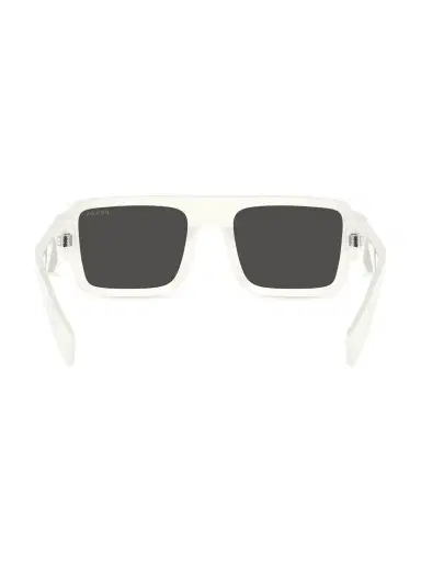 Prada Men's Symbole 0PR A05S 53MM Rectangular Sunglasses - White Smoke | Thumbnail 4 Prada Men's Symbole 0PR A05S 53MM Rectangular Sunglasses - White Smoke | Thumbnail 4