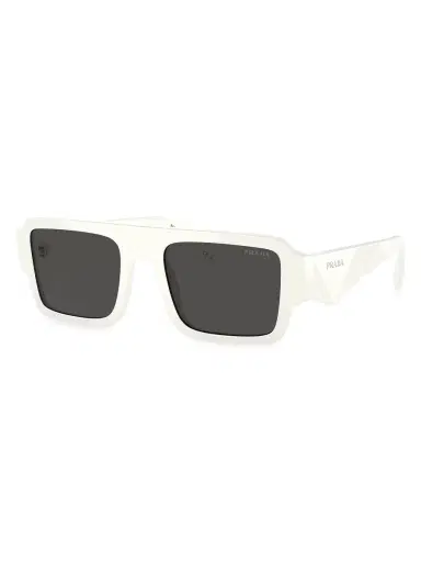 Prada Men's Symbole 0PR A05S 53MM Rectangular Sunglasses - White Smoke | Thumbnail 1 Prada Men's Symbole 0PR A05S 53MM Rectangular Sunglasses - White Smoke | Thumbnail 1
