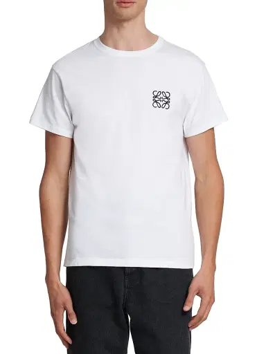 Loewe Men's Embroidered Anagram T-Shirt - White - Size XXXL | Thumbnail 3 Loewe Men's Embroidered Anagram T-Shirt - White - Size XXXL | Thumbnail 3