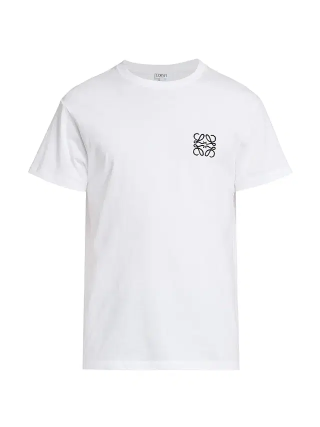 LOEWE Men's Embroidered Anagram T-Shirt - White