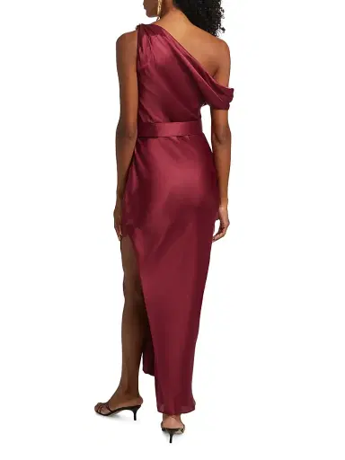 NICHOLAS Women's Halle Off-The-Shoulder Maxi Dress - Bordeaux | Thumbnail 5