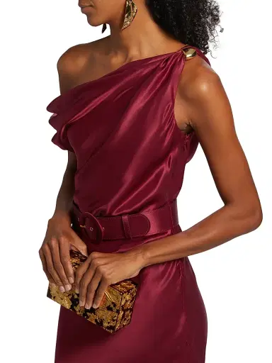NICHOLAS Women's Halle Off-The-Shoulder Maxi Dress - Bordeaux | Thumbnail 6