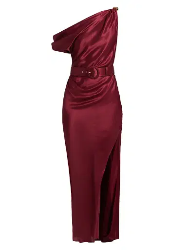 NICHOLAS Women's Halle Off-The-Shoulder Maxi Dress - Bordeaux | Thumbnail 1