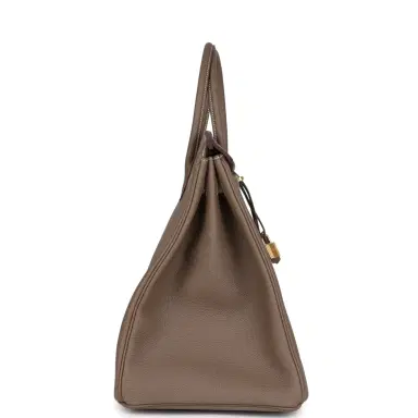 HERMÈS Hermes Birkin 40 Etoupe Togo Gold Hardware | Thumbnail 3