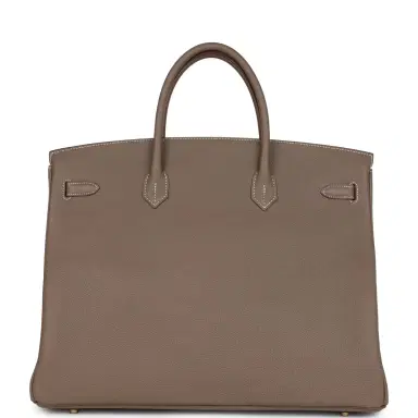 HERMÈS Hermes Birkin 40 Etoupe Togo Gold Hardware | Thumbnail 4