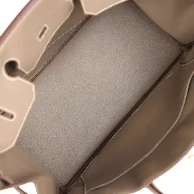 HERMÈS Hermes Birkin 40 Etoupe Togo Gold Hardware | Thumbnail 8