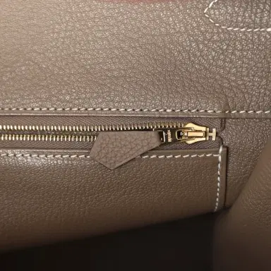 HERMÈS Hermes Birkin 40 Etoupe Togo Gold Hardware | Thumbnail 9