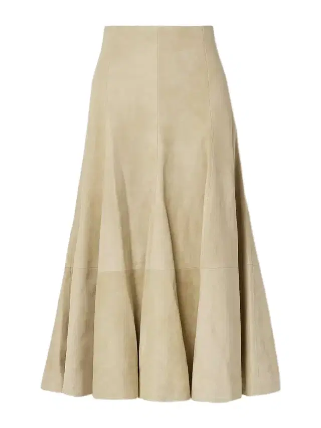 Lenno Suede Midi Skirt