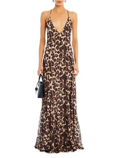 SEROYA Women's Isabel Maxi Dress - Spotted Bengal | Thumbnail 2