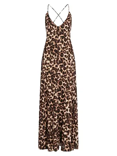 SEROYA Women's Isabel Maxi Dress - Spotted Bengal | Thumbnail 1