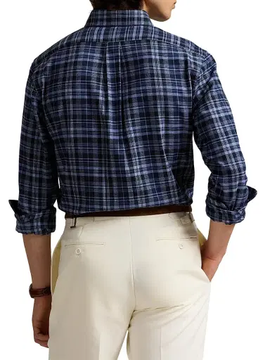 Polo Ralph Lauren Men's Plaid Performance Twill Shirt - Blue Multi | Thumbnail 4