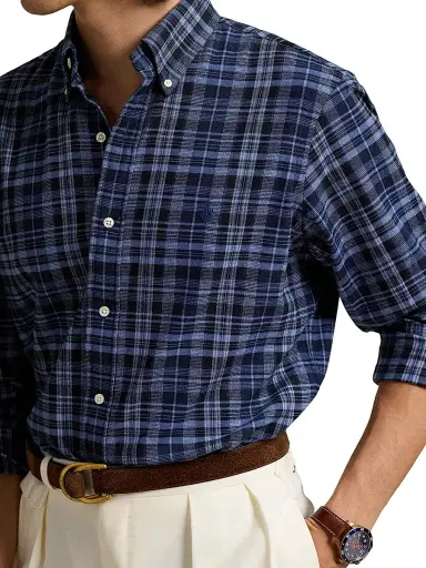 Polo Ralph Lauren Men's Plaid Performance Twill Shirt - Blue Multi | Thumbnail 5