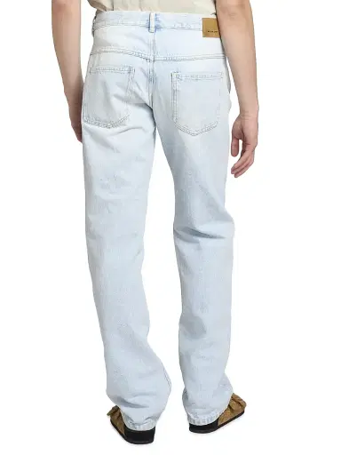 Isabel Marant Men's Lewys Straight-Leg Jeans - Light Blue | Thumbnail 5