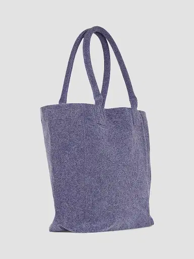 Isabel Marant Women's Small Yenky Canvas Logo Tote Bag - Faded Purple | Thumbnail 5