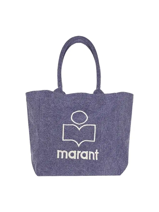 Isabel Marant Women's  Yenky Canvas Logo Tote Bag - Faded Purple
