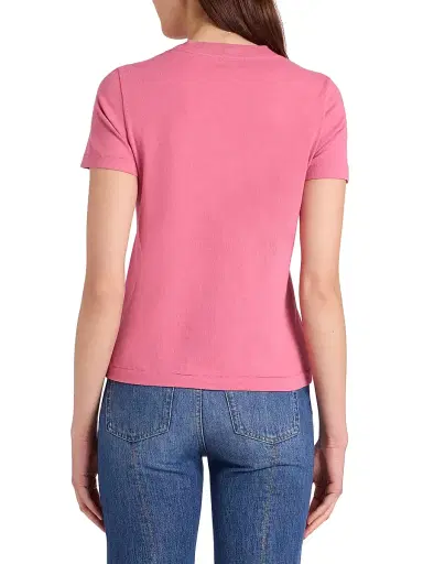 Chloé Women's Logo Cotton T-Shirt - Sweet Pink | Thumbnail 5