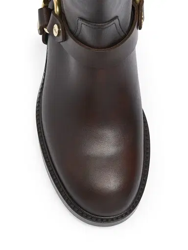 Chloé Women's Dakota Leather Tall Shaft Boots - Oak Brown | Thumbnail 4