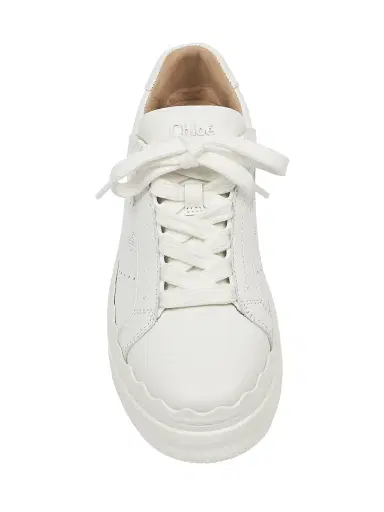 Chloé Women's Lauren Leather Low-Top Sneakers - White | Thumbnail 5 Chloé Women's Lauren Leather Low-Top Sneakers - White | Thumbnail 5