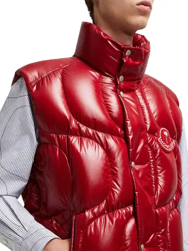 Moncler Genius Men's Moncler x Palm Angels Gwenyth Puffer Vest - Red | Thumbnail 5