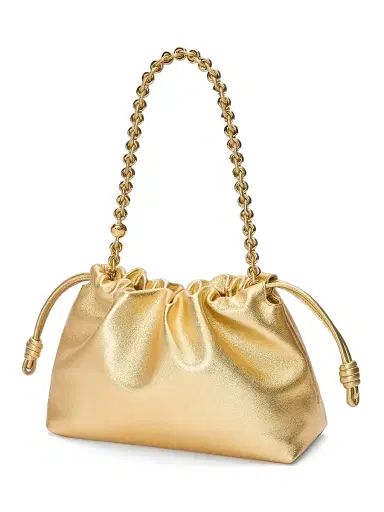Loewe Women's Medium Flamenco Laminated Leather Shoulder Bag | Thumbnail 3