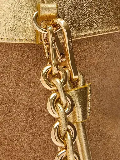Loewe Women's Medium Flamenco Laminated Leather Shoulder Bag | Thumbnail 9