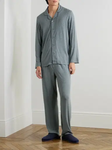 Derek Rose Marlowe 1 Stretch-Micro Modal Jersey Pyjama Set - Men | Thumbnail 2 Derek Rose Marlowe 1 Stretch-Micro Modal Jersey Pyjama Set - Men | Thumbnail 2