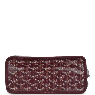 goyard Goyard Goyardine Burgundy Anjou Mini Bag Palladium Hardware | Thumbnail 6 goyard Goyard Goyardine Burgundy Anjou Mini Bag Palladium Hardware | Thumbnail 6