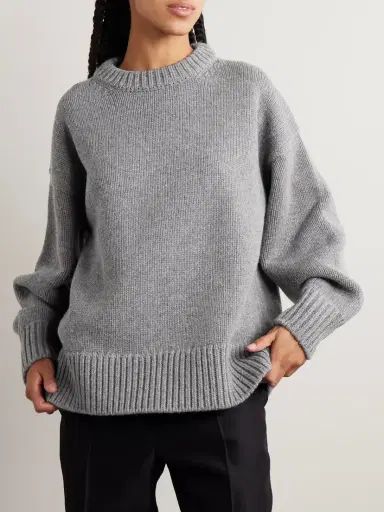 The Row Essentials Ophelia Oversized Wool And Cashmere-blend Sweater | Thumbnail 3 The Row Essentials Ophelia Oversized Wool And Cashmere-blend Sweater | Thumbnail 3