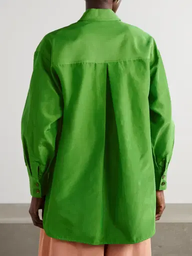 Carolina Herrera Cotton-blend Faille Shirt | Thumbnail 4