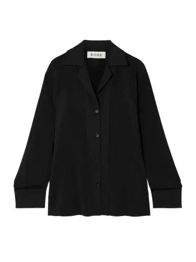 RÓHE Satin-trimmed Crepe Shirt | Thumbnail 1