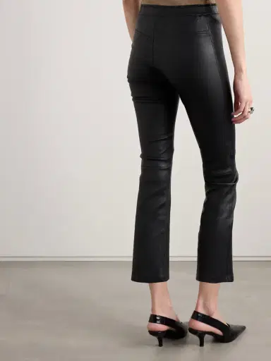 STOULS Jp Twenty Cropped Leather Flared Leggings | Thumbnail 4 STOULS Jp Twenty Cropped Leather Flared Leggings | Thumbnail 4