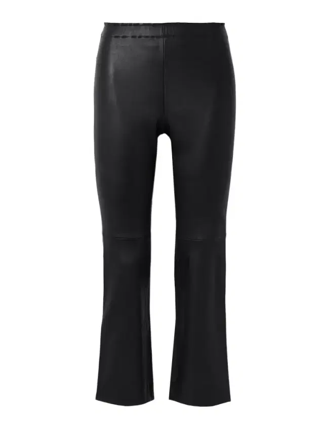 Jp Twenty Cropped Leather Flared Leggings