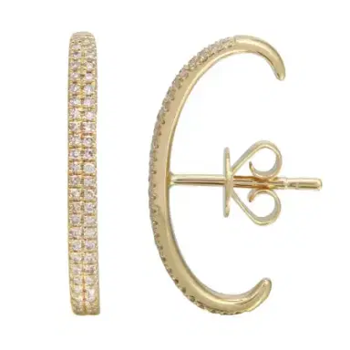 Wish Fine Jewelry 0.40ct Diamond 14K Gold Hook Climber Earrings | Thumbnail 1 Wish Fine Jewelry 0.40ct Diamond 14K Gold Hook Climber Earrings | Thumbnail 1
