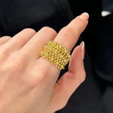 Wish Fine Jewelry 18KY 10,3g Bead Ring | Thumbnail 1