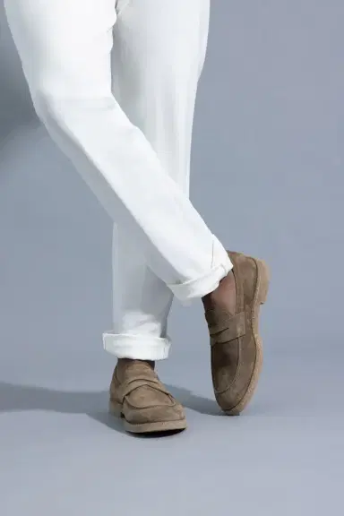 ELEVENTY Suede loafer - Camel | Thumbnail 2