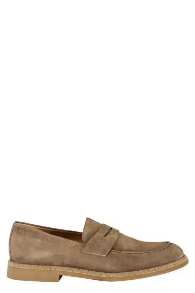 ELEVENTY Suede loafer - Camel | Thumbnail 1