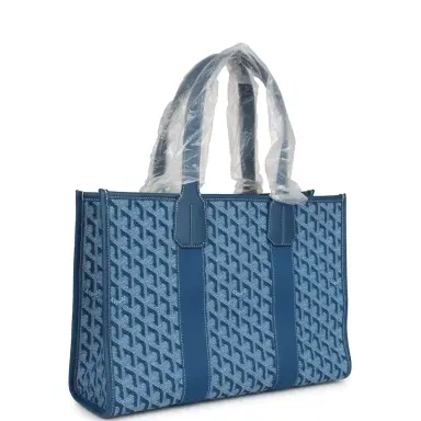 goyard Goyard Goyardine Jacquard Ocean Blue Villette PM Bag | Thumbnail 2 goyard Goyard Goyardine Jacquard Ocean Blue Villette PM Bag | Thumbnail 2
