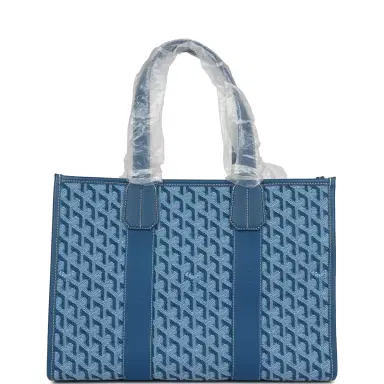 goyard Goyard Goyardine Jacquard Ocean Blue Villette PM Bag | Thumbnail 4 goyard Goyard Goyardine Jacquard Ocean Blue Villette PM Bag | Thumbnail 4
