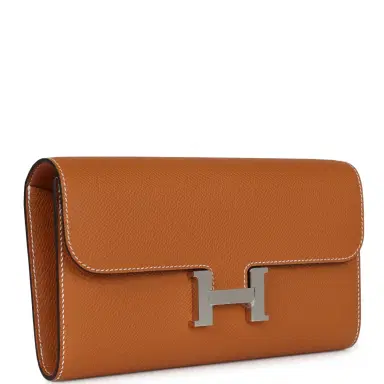 HERMÈS Hermes Constance To Go Wallet Toffee Epsom Palladium Hardware | Thumbnail 2