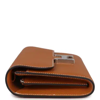 HERMÈS Hermes Constance To Go Wallet Toffee Epsom Palladium Hardware | Thumbnail 3