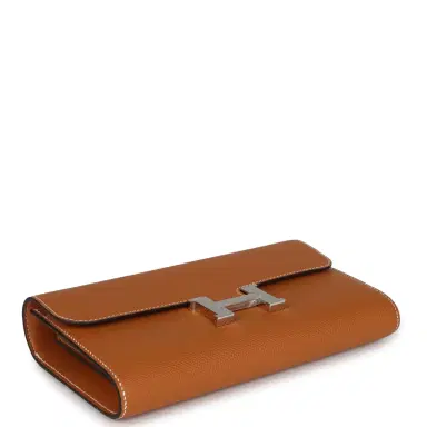 HERMÈS Hermes Constance To Go Wallet Toffee Epsom Palladium Hardware | Thumbnail 6