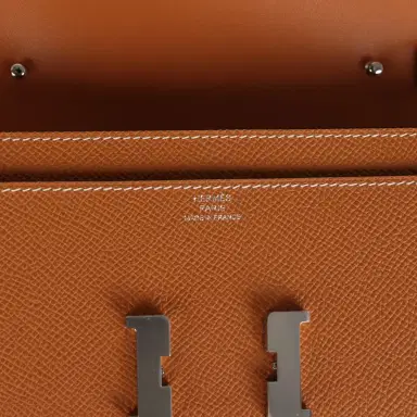HERMÈS Hermes Constance To Go Wallet Toffee Epsom Palladium Hardware | Thumbnail 7