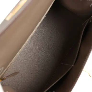 HERMÈS Hermes Kelly Sellier 28 Etoupe Epsom Gold Hardware | Thumbnail 8